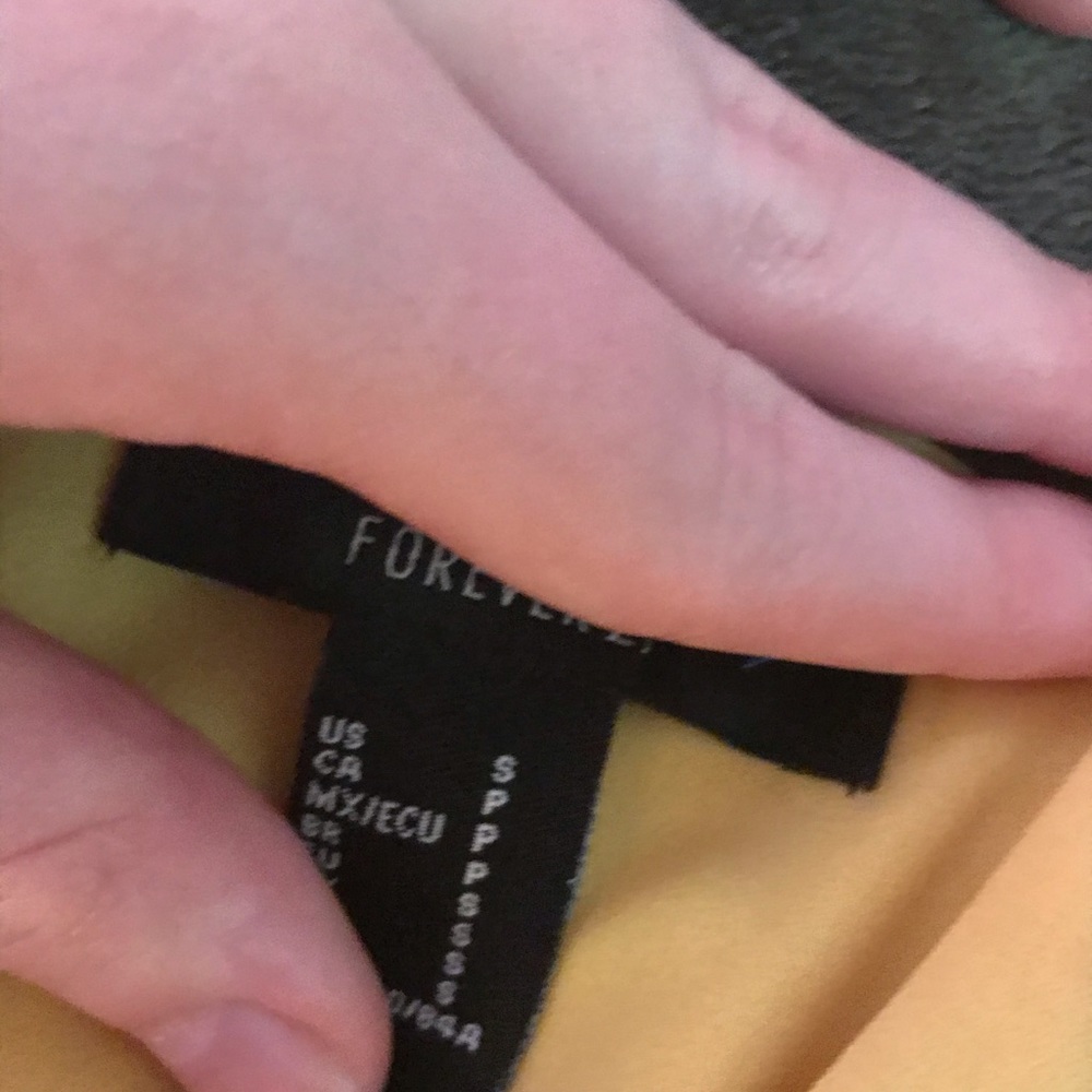 Yellow Forever 21 Tank Top
